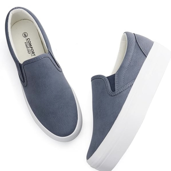 NIB- Woman's JABASIC Slip-On Platform Casual Loafers - Picture 4 of 12